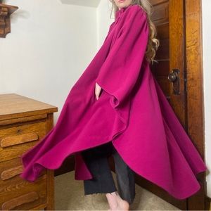 Vintage Youthcraft Pink Wool Cape